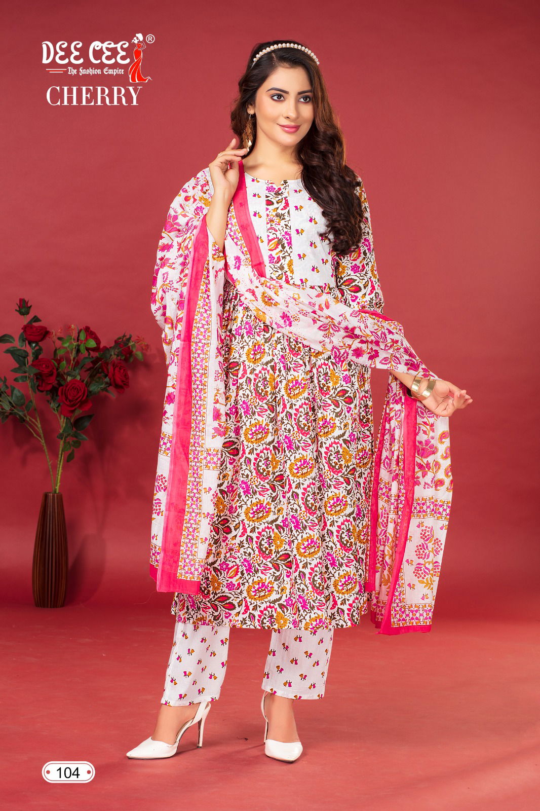 Cherry By Deecee Cambric Cotton Printed Kurtis With Bottom Dupatta Wholesale Shop In Surat